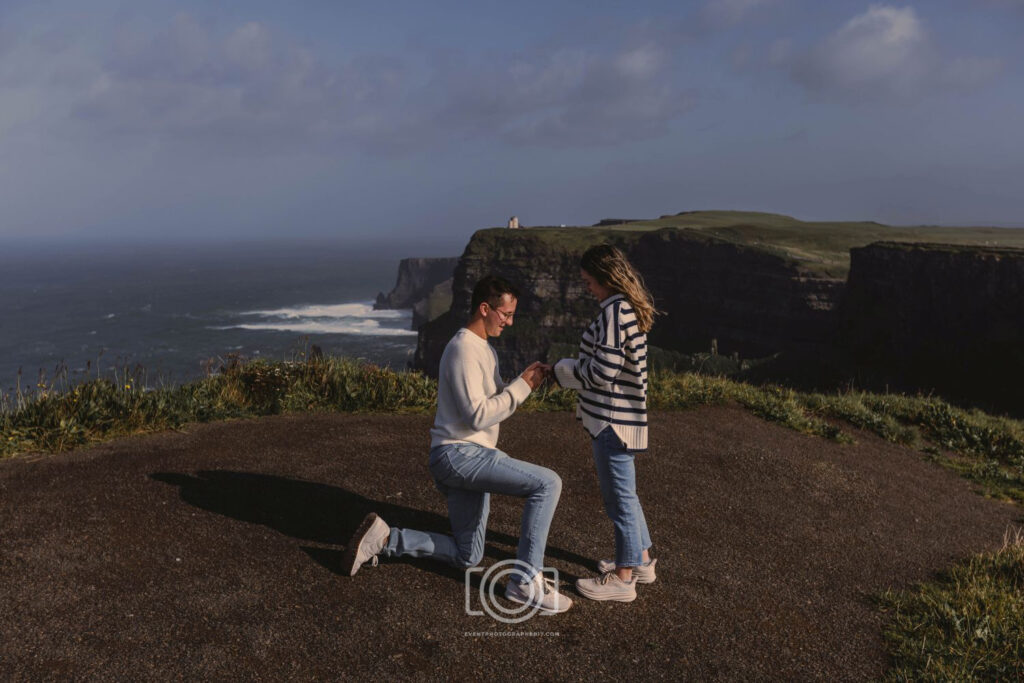The Cliffs Of Moher Ireland Proposal Engagement Photoshoot - E17