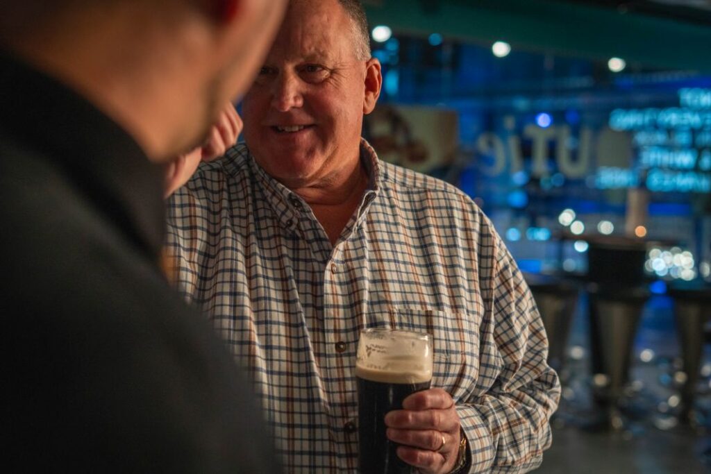 Candid Photo Of Guests Networking In Dublin - E17