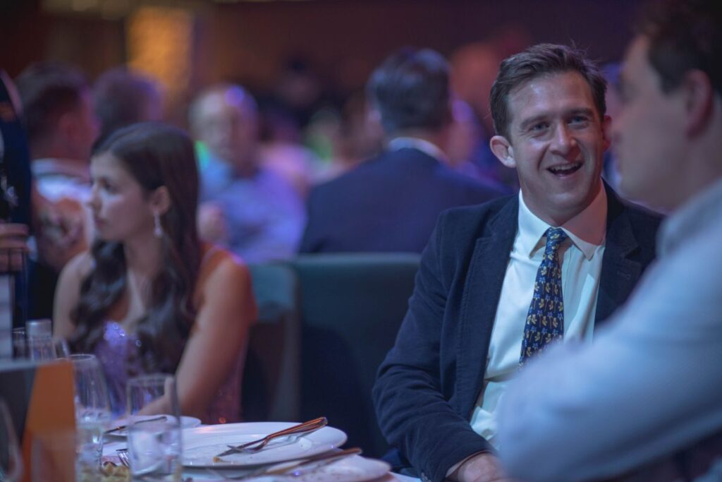 Business Man Enjoying Gala During The Dinner At Convention Centre Dublin Ccd - E17