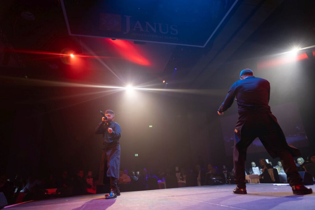 Hip Hop Team , Raping At The Corporate Gala Awards In Dublin Ireland Stage Look - E17